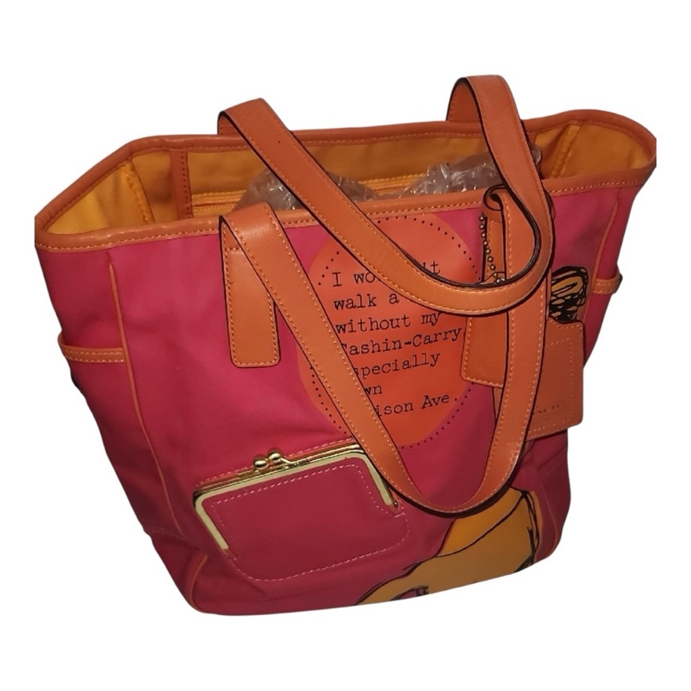 Coach Bonnie Cashin Carry Madison Ave
Canvas Tote Bag & 2 hang tags NWOT $575